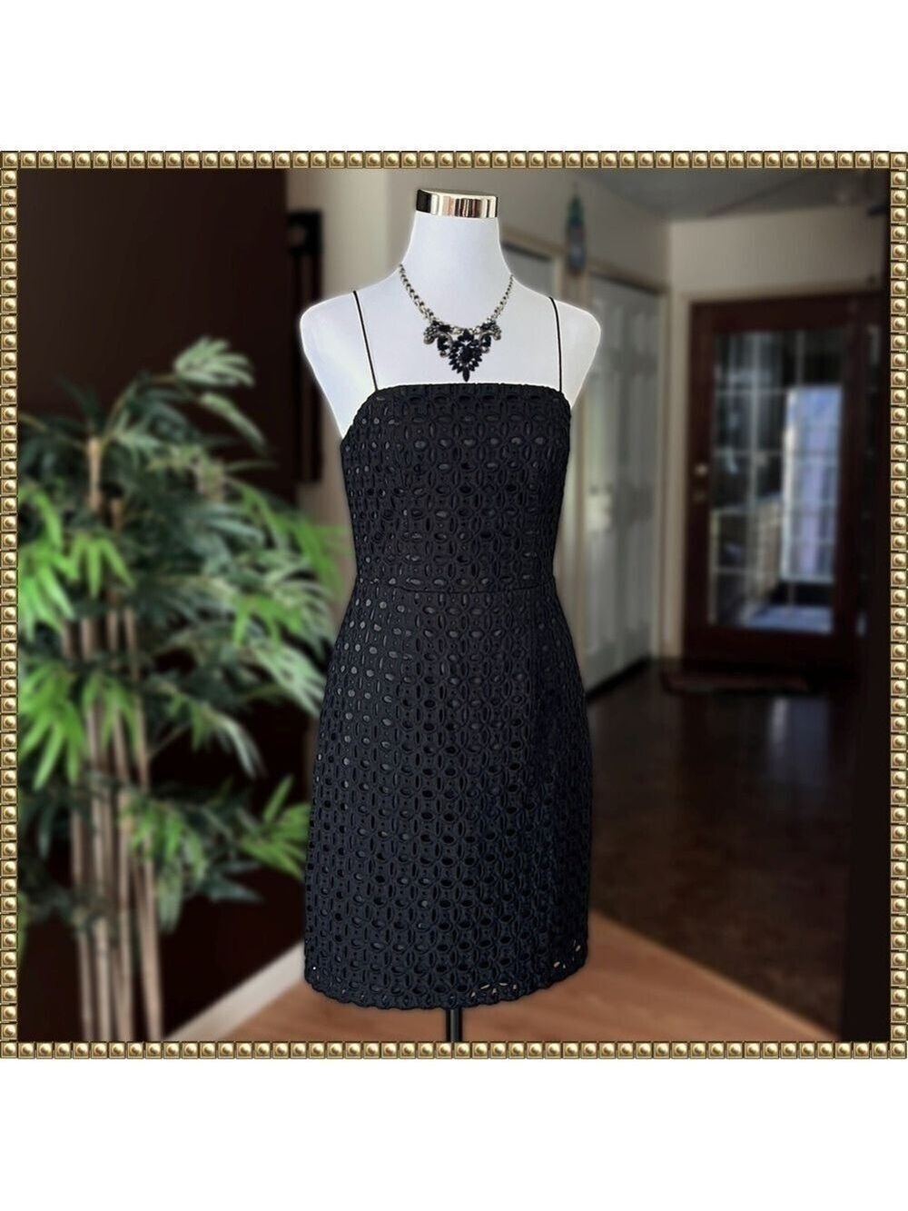 Banana Republic Black Spaghetti Strap Dress Size 2